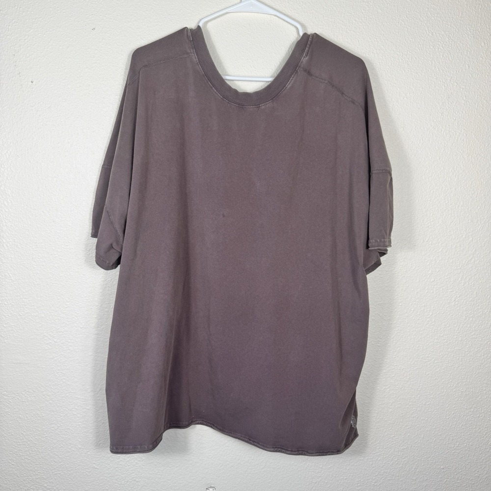 Free People Movement Women's Oversized Charcoal Brown Size Small Top - Picture 8 of 11